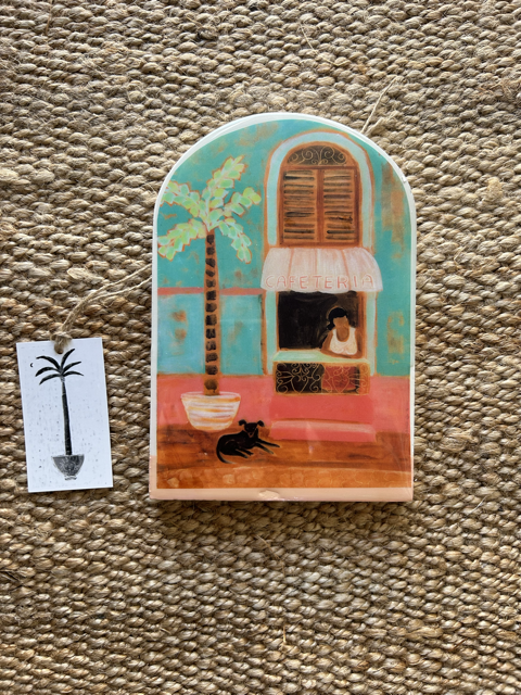 Cafe Cubano large arch tile