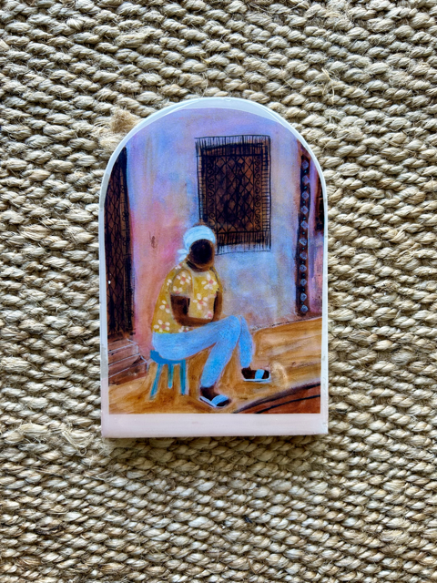 Rosa small arch tile