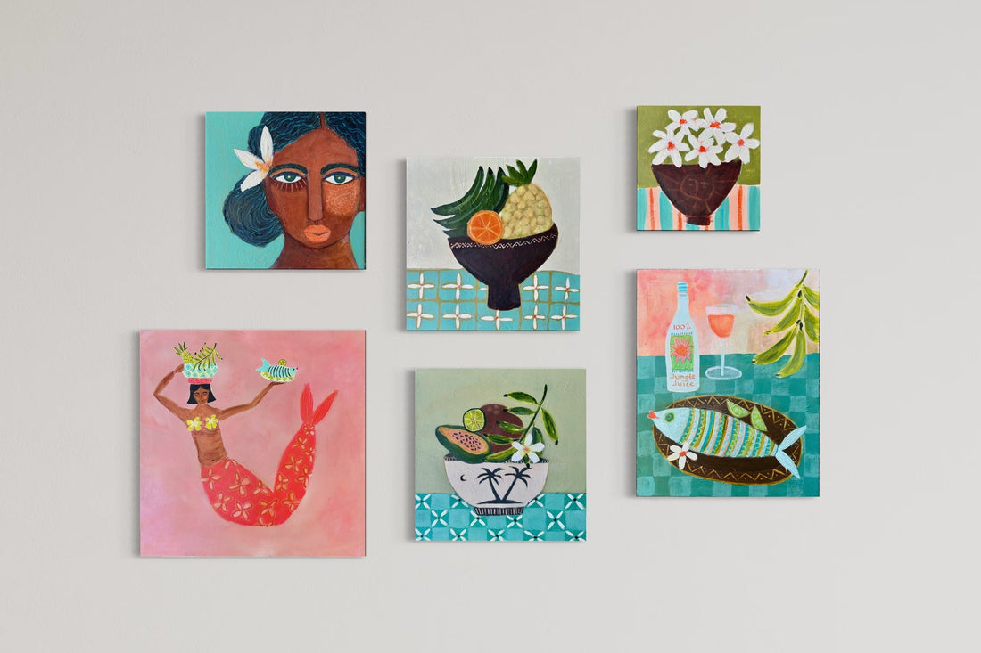 Styling up a gallery wall - Sue Fantini Art
