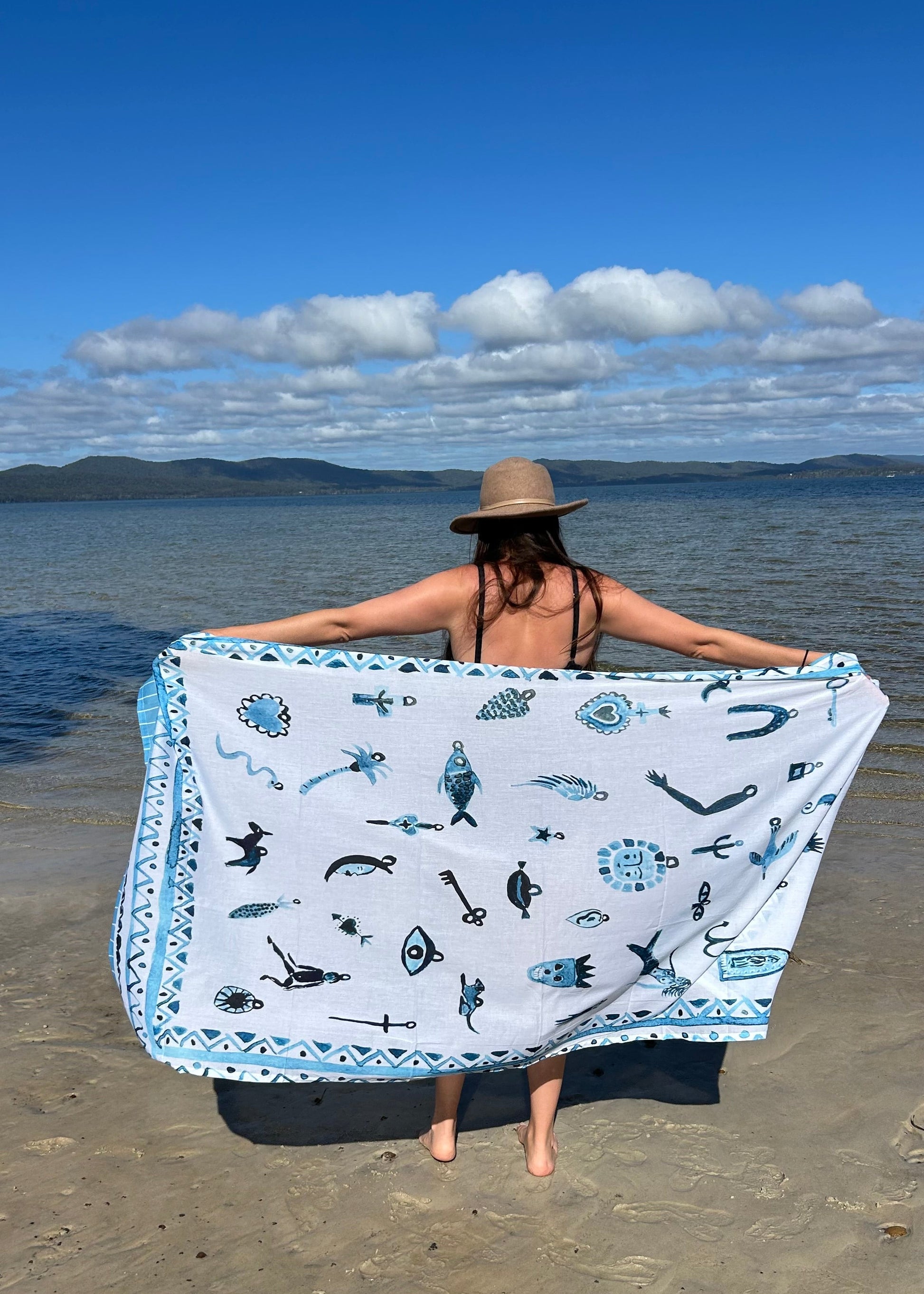 Milagros Sarong - wholesale pack of 3. - Sue Fantini Art