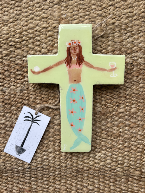 Mermaid Cross 2 - Sue Fantini Art