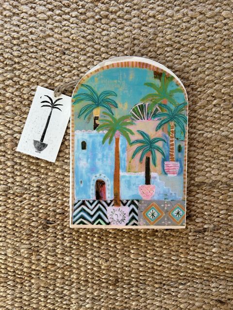 Potted Palms large arch tile