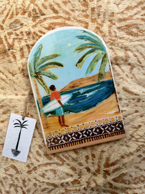 Surf Check large arch tile
